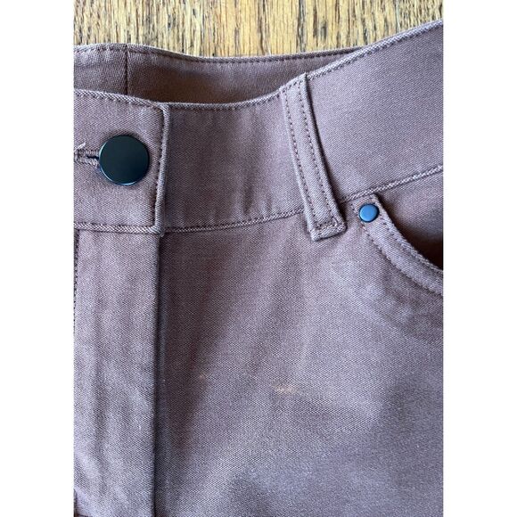 Lululemon Athletica Brown City Sleek 5 Pocket Wide Leg Pants  Women's Size 25 - Picture 11 of 11